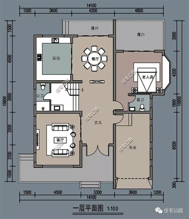帶車庫農村自建房子戶型和外觀圖片大全，讓你一次看個夠