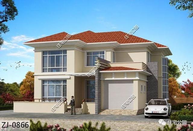 帶車庫農村自建房子戶型和外觀圖片大全，讓你一次看個夠