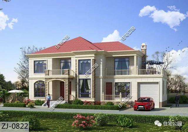 帶車庫農村自建房子戶型和外觀圖片大全，讓你一次看個夠