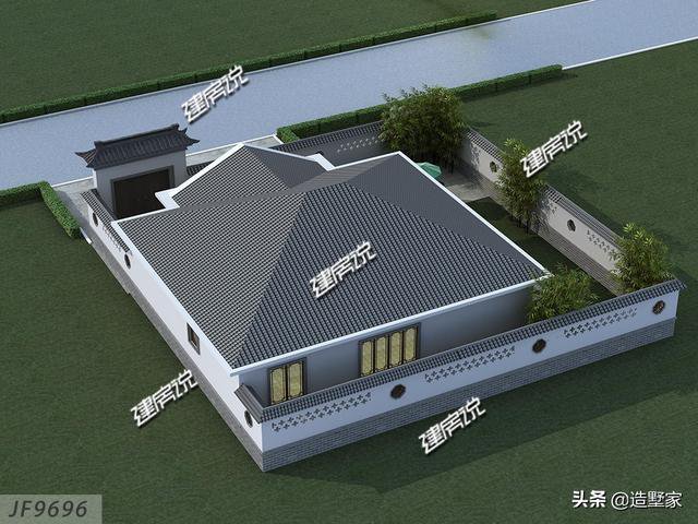 帶庭院的一層小別墅住宅設計，完工圖美爆了，只要19萬