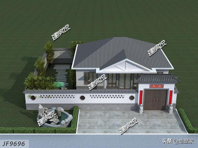 帶庭院的一層小別墅住宅設計，完工圖美爆了，只要19萬