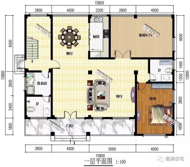 15.8×12.8米農村四層民房設計，外觀超大氣