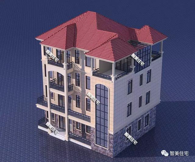 15.8×12.8米農村四層民房設計，外觀超大氣