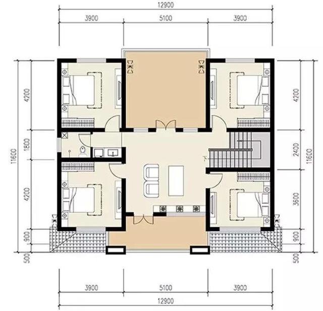 4款風格不同的農村民宅戶型圖，你更喜歡什么風格？