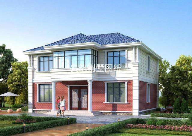 13*10米二層方正小戶型自建房戶型圖，簡易實用