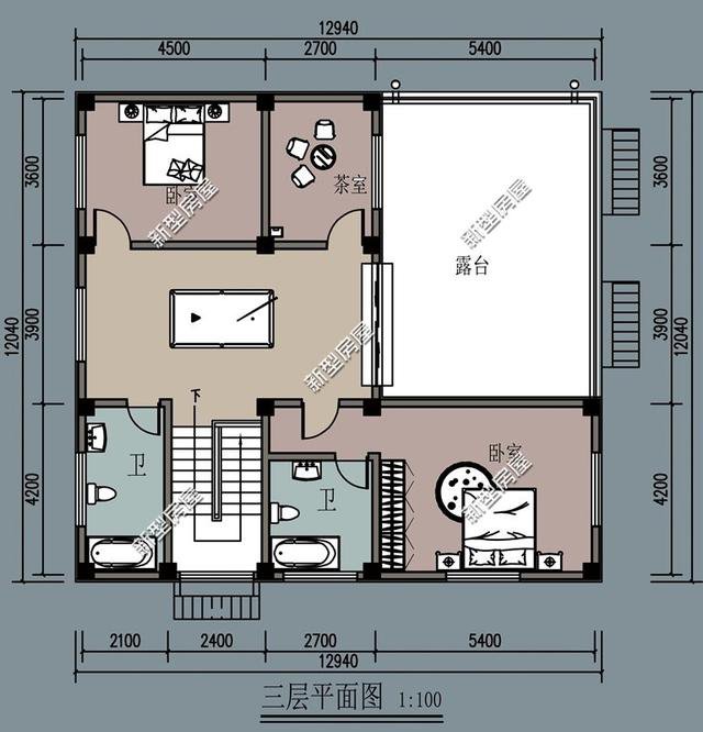 新農(nóng)村臨街自建房戶型，帶商鋪的別墅設(shè)計(jì)更實(shí)用