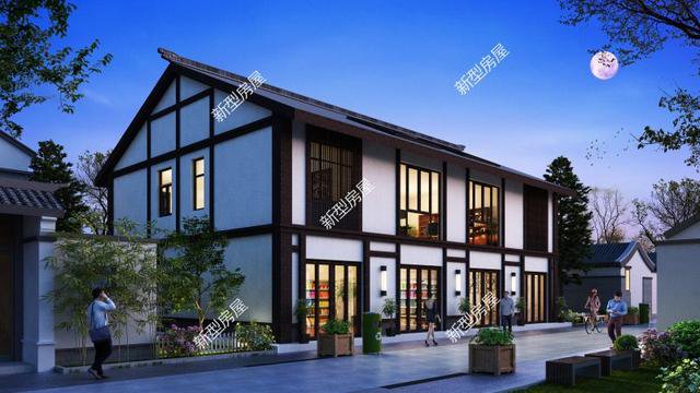 新農(nóng)村臨街自建房戶型，帶商鋪的別墅設(shè)計(jì)更實(shí)用