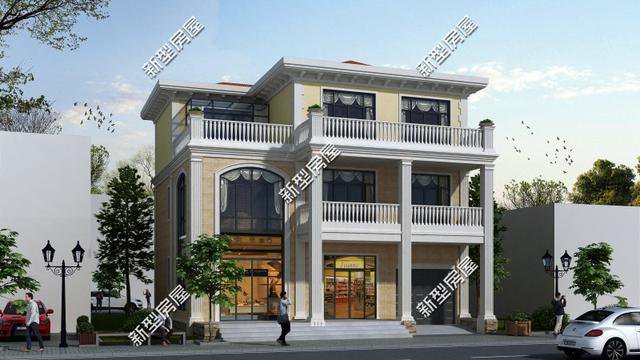 新農(nóng)村臨街自建房戶型，帶商鋪的別墅設(shè)計(jì)更實(shí)用