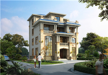 四層(三層半)復(fù)式別墅設(shè)計圖片大全，歐式風(fēng)格