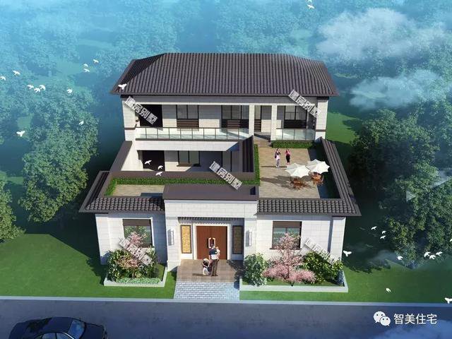 復(fù)古中式合院帶院子的民房戶型圖，中國(guó)的精粹