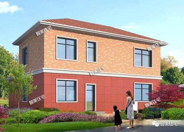 3棟外觀相似的美式別墅設(shè)計(jì)圖，外觀相似，戶型各不同