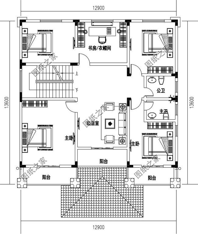 四層復式別墅設計圖片大全，歐式風格