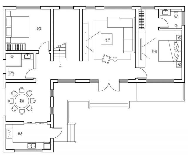 4套帶小院子的農村住宅戶型圖，2款傳統，2款時尚
