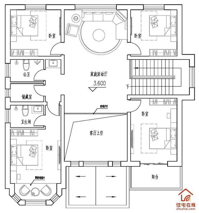 4套帶小院子的農村住宅戶型圖，2款傳統，2款時尚