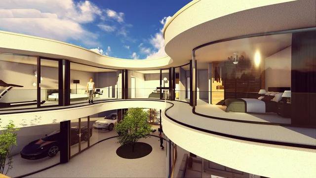 4套帶小院子的農村住宅戶型圖，2款傳統，2款時尚