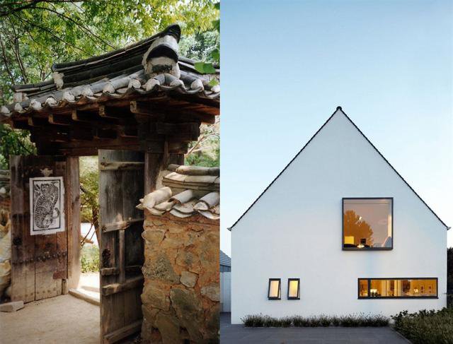 國外屋頂下沉式的農村自建房，超薄，好看時尚