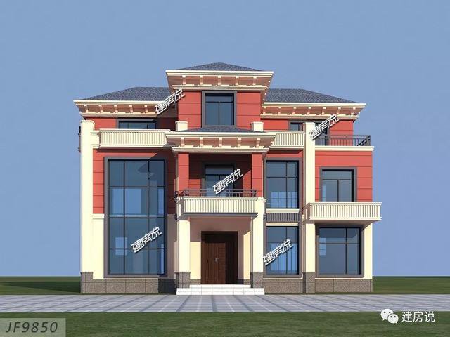 占地123平新中式農村房子設計方案圖，住在里面睡覺到能笑醒