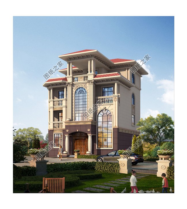 12X14米四層農村自建別墅設計圖,功能設計豐富齊全