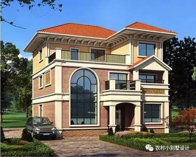 16款農(nóng)村兩層住宅鄉(xiāng)墅戶型圖，顏值比較高