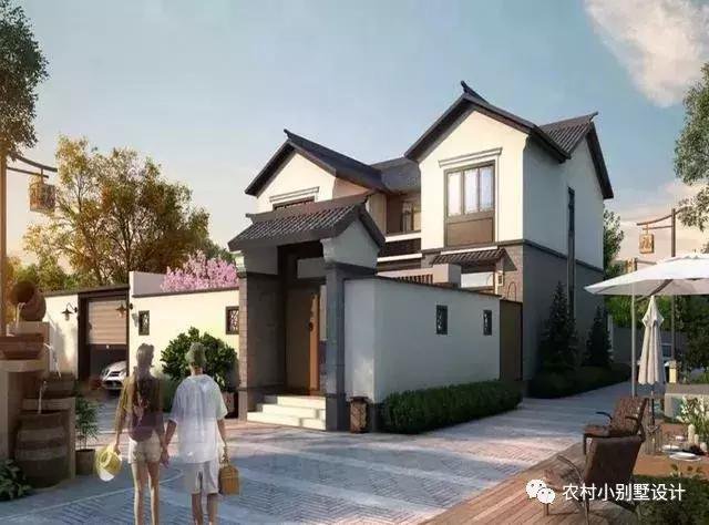 16款農(nóng)村兩層住宅鄉(xiāng)墅戶型圖，顏值比較高