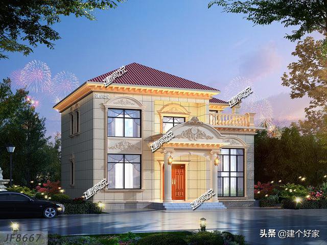 5款超美鄉墅外觀效果圖片，附帶平面戶型圖