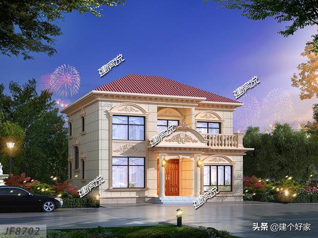 5款超美鄉墅外觀效果圖片，附帶平面戶型圖