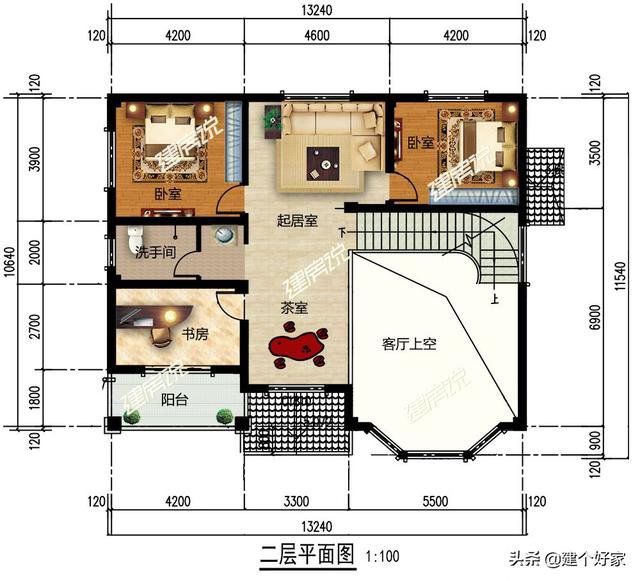 5款超美鄉墅外觀效果圖片，附帶平面戶型圖