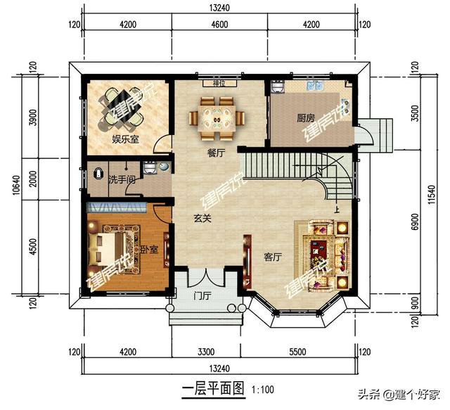 5款超美鄉墅外觀效果圖片，附帶平面戶型圖