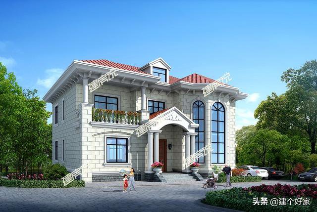 5款超美鄉墅外觀效果圖片，附帶平面戶型圖