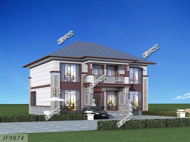 35萬新中式別墅戶型圖，農村自己按圖選這套顏值高