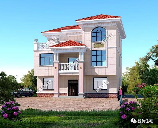 寬12米左右的農村住宅戶型圖，適合大部分宅基地