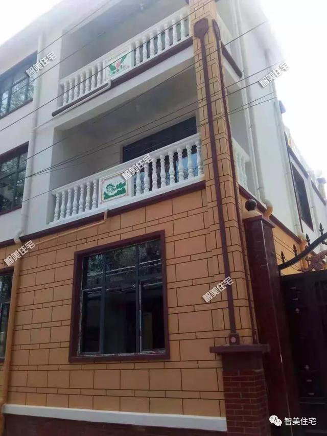 12.5×13米歐式民房戶型圖，附施工過程和完工圖片