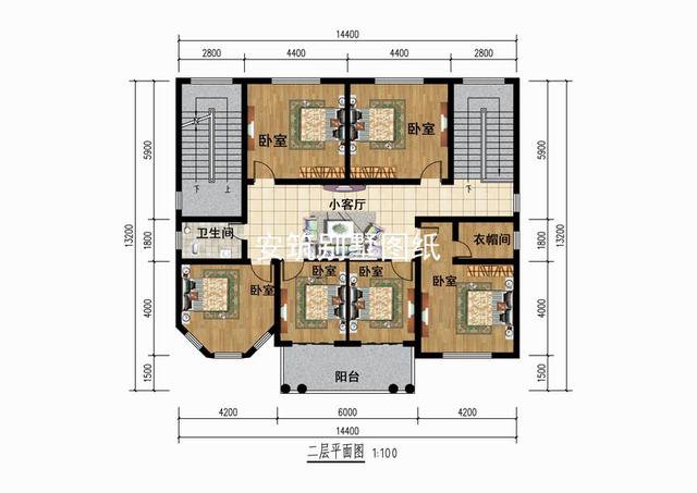 帶小亭子的四層歐式小洋樓戶型圖，大佬級的才能住
