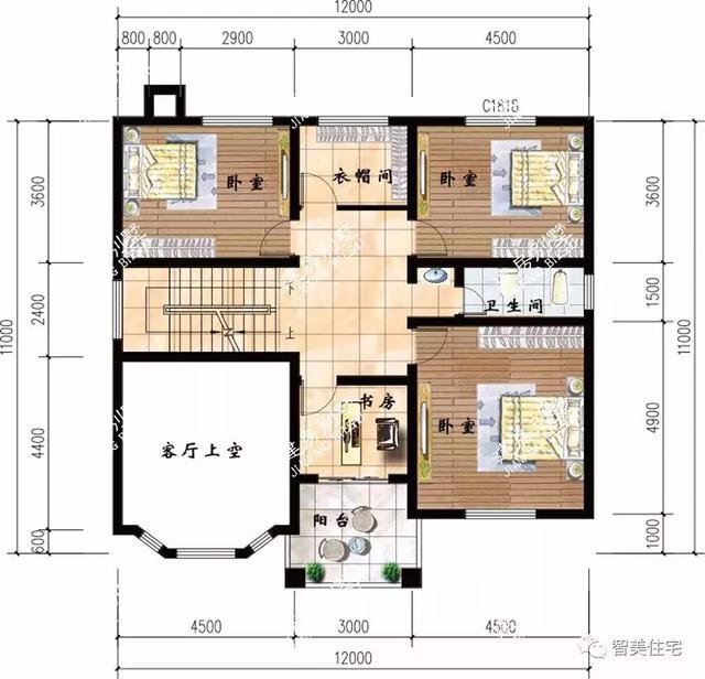 2套經典的二層樓房戶型方案圖，農村建的非常多