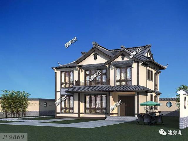 120多平方兩層半仿古住宅方案戶型圖，成功人士喜歡的風(fēng)格