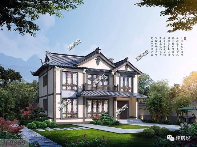 120多平方兩層半仿古住宅方案戶型圖，成功人士喜歡的風(fēng)格