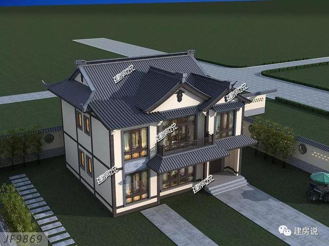 120多平方兩層半仿古住宅方案戶型圖，成功人士喜歡的風(fēng)格