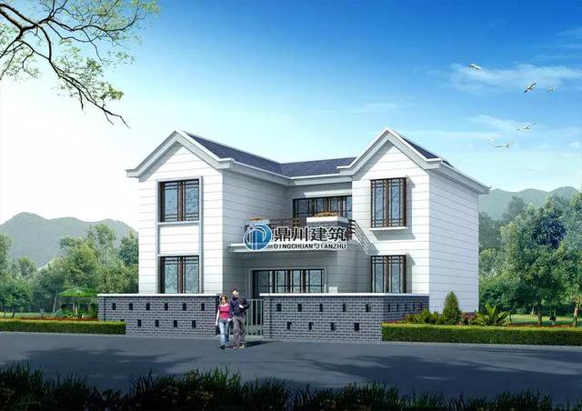 24萬建二層帶小院新民居，附完工和室內裝飾圖