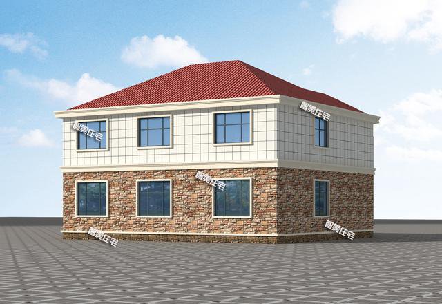 占地200平左右新民居二層戶型圖，大戶人家也夠住