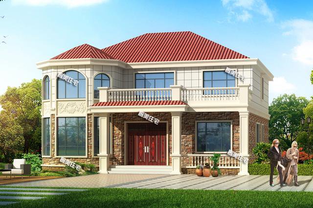 占地200平左右新民居二層戶型圖，大戶人家也夠住