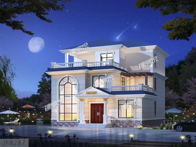 最適合農(nóng)村自建的歐式別墅戶型方案圖，造價40-49萬