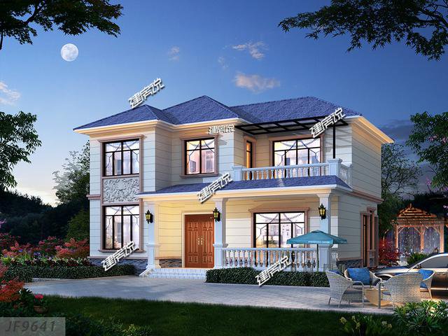 3款占地100平方左右的別墅，20幾萬，2款平屋頂戶型