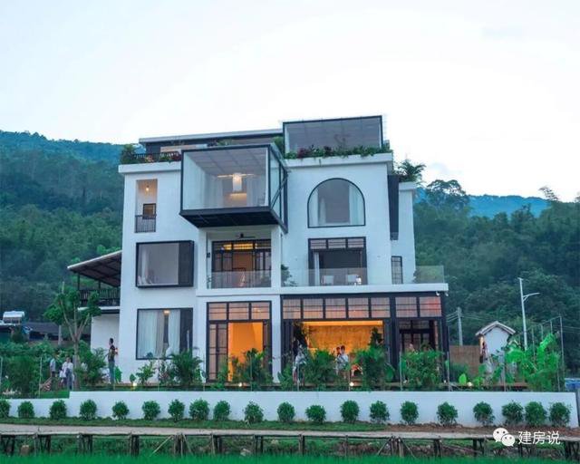 幾十棟漂亮鄉村別墅實景照片圖，一棟比一棟漂亮