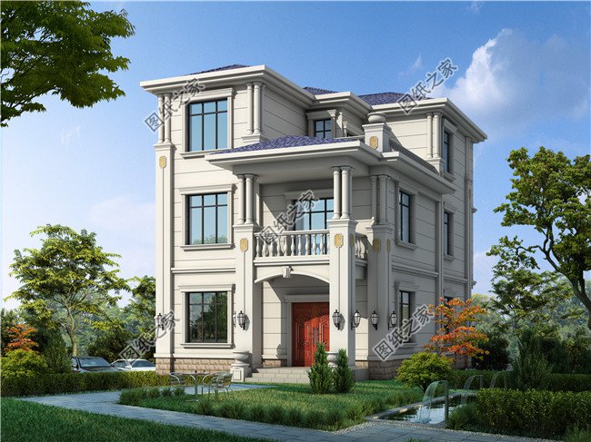 120平方別墅設計圖紙帶效果圖，全套別墅設計方案，自建推薦