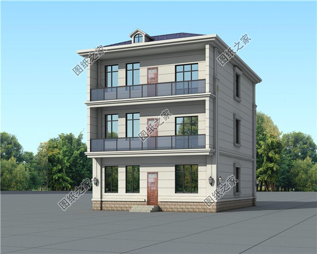 120平方別墅設計圖紙帶效果圖，全套別墅設計方案，自建推薦