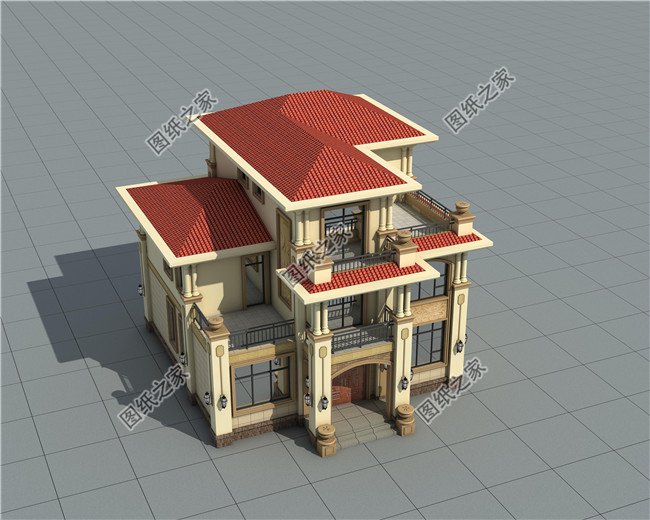 115平方米新農村三層房屋設計圖，預算25萬左右