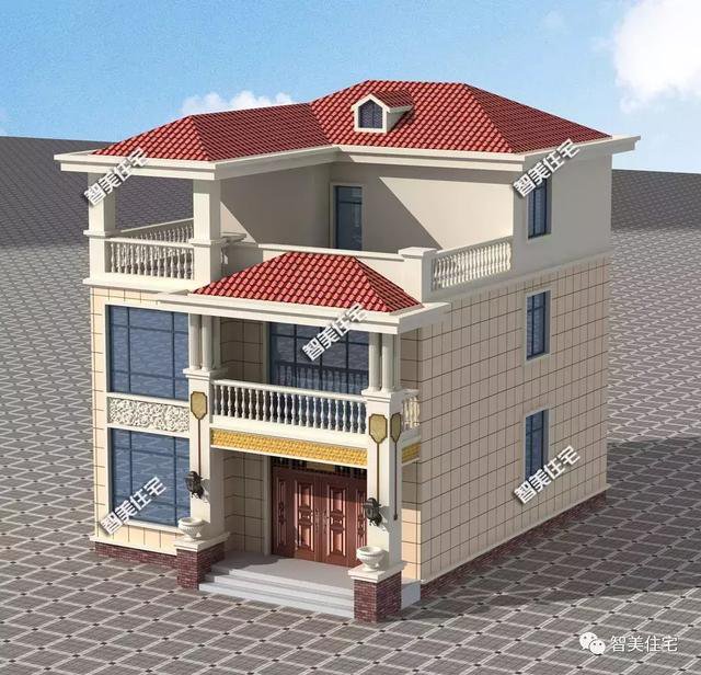 5棟寬8-9米的別墅設計方案戶型，宅基地小不用愁