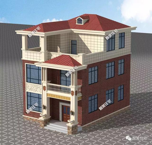 5棟寬8-9米的別墅設計方案戶型，宅基地小不用愁