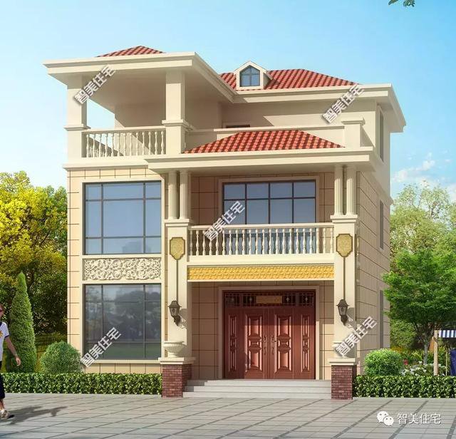 5棟寬8-9米的別墅設計方案戶型，宅基地小不用愁