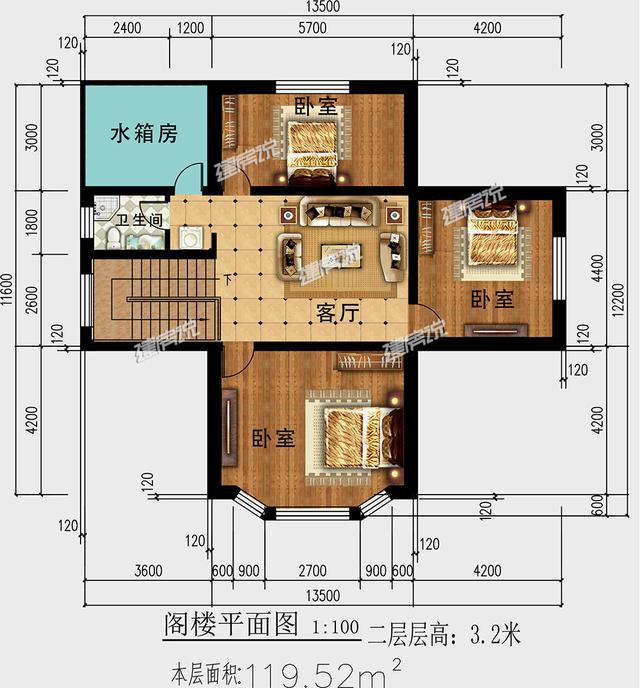 10款一層平房別墅民宿戶型方案圖，各種風格都有